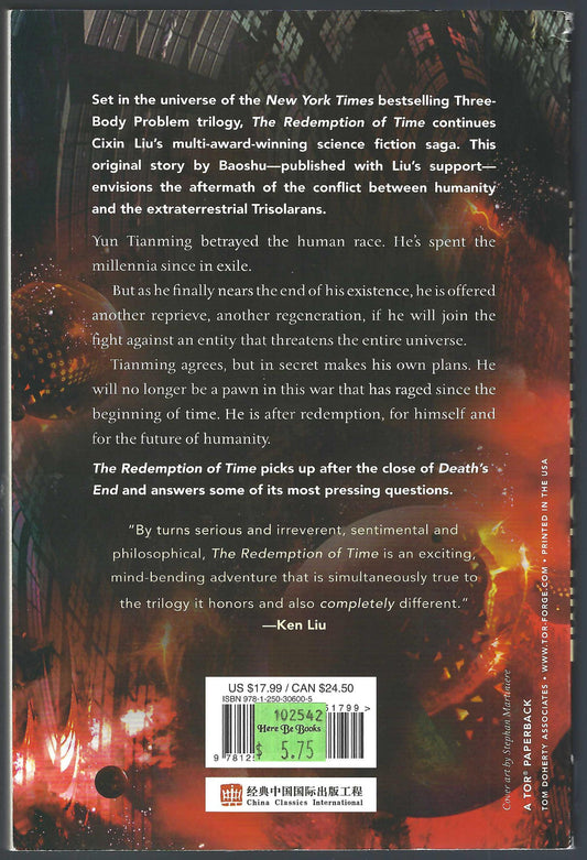 Redemption of Time by Baoshu back cover
