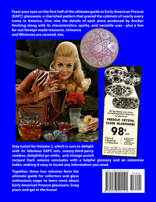 Early American Prescut Glass Volume 1  back cover