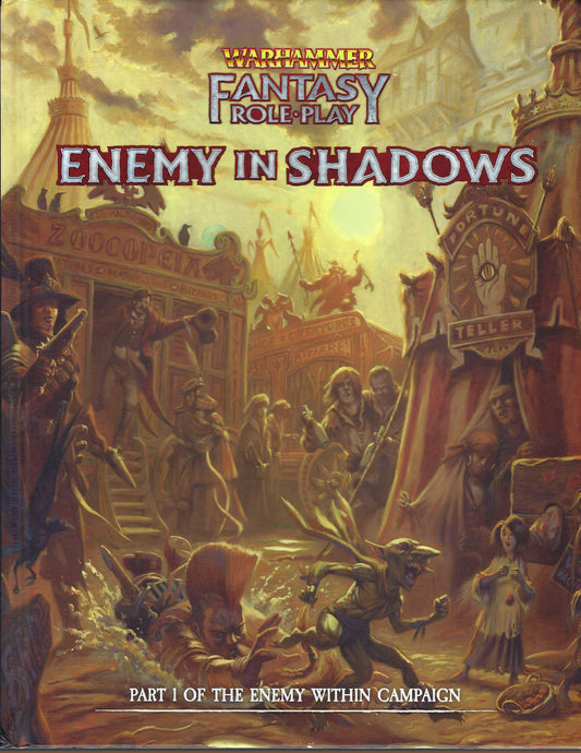 Enemy in Shadows Warhammer Fantasy Roleplay 4th edition front cover