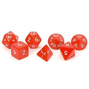 Polyhedral Dice Set: Jumbo Opaque 7-Piece Set