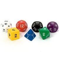 Polyhedral Dice Set: Jumbo Opaque 7-Piece Set