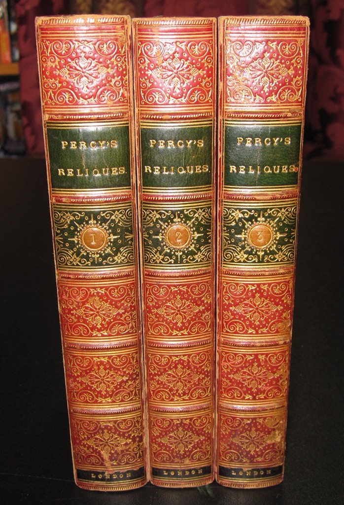 Reliques of Ancient English Poetry: consisting of old heroic ballads, songs and other pieces (3 volumes) by Thomas Percy