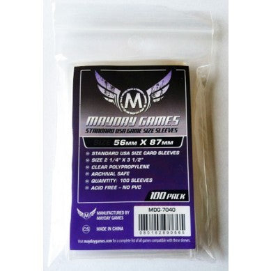 Card Sleeves: Standard USA Game (Purple) 56mm x 87mm - 100 pack
