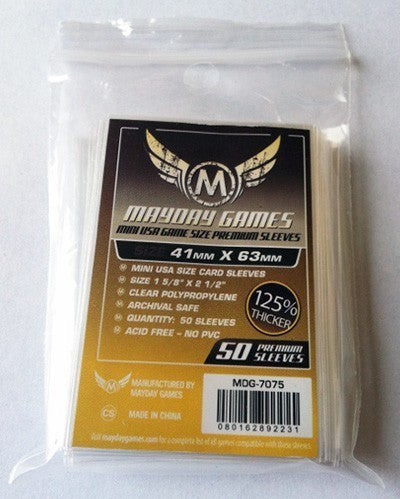 Premium Mini USA Yellow Sleeves 41 x 63 mm (50) Premium Mini USA Yellow Sleeves 41 x 63 mm (50)
