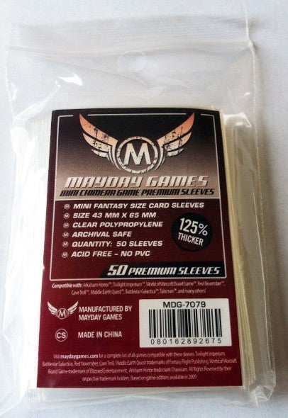 Card Sleeves: Mini Chimera Premium (Red) 43mm x 65mm - 50 Pack Card Sleeves: Mini Chimera Premium (Red) 43mm x 65mm - 50 Pack