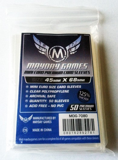 Mayday Premium Mini Euro Card Sleeves (50) Mayday Premium Mini Euro Card Sleeves (50)