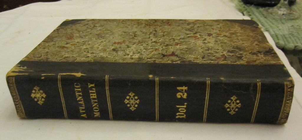 Atlantic Monthly Vol 24 spine/ front cover