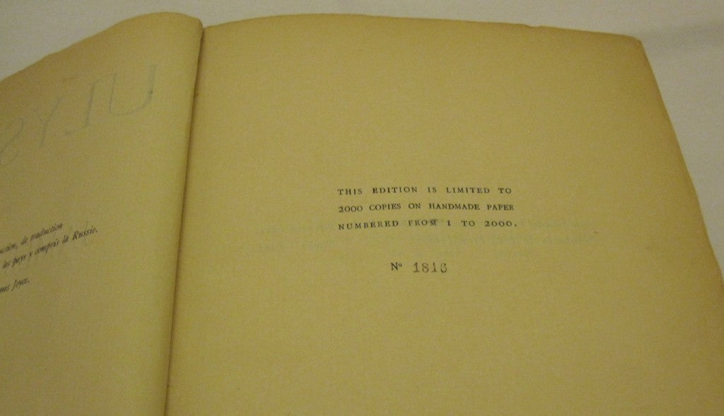 Ulysses first English edition