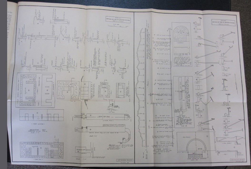 The History Of The 105th Regiment Of Engineers, Divisional Engineers Of The Old Hickory 30th Division fold out maps