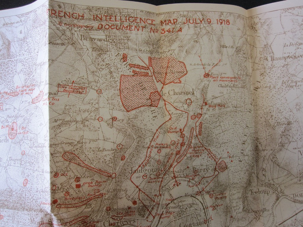 German Offensive of July 15, 1918 sample map