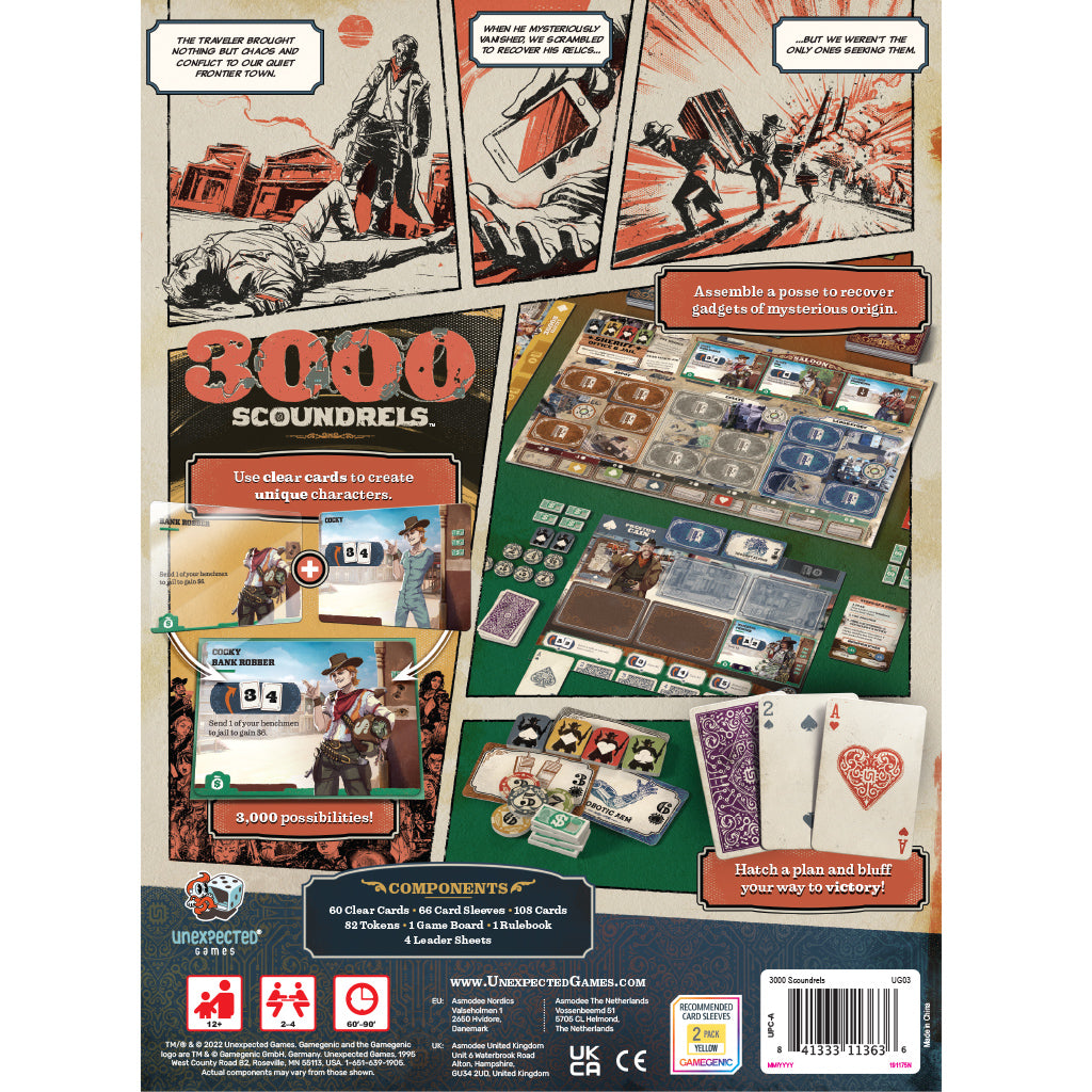 3000 Scoundrels back of box