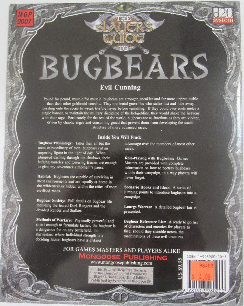 Slayer's Guide To Bugbears