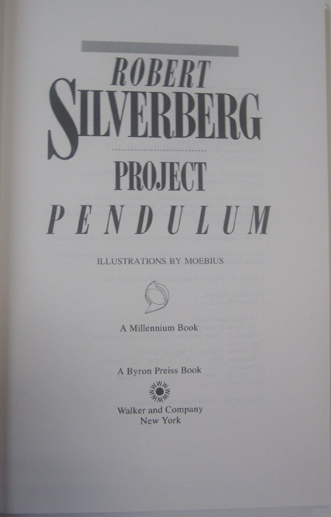 Project Pendulum by Robert Silverburg
