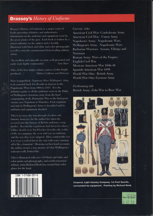 Napoleonic Wars Wellington's Army by Ian Fletcher back cover