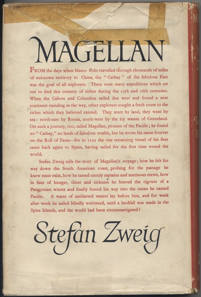 Magellan: Pioneer of the Pacific by Stefan Zweig back cover