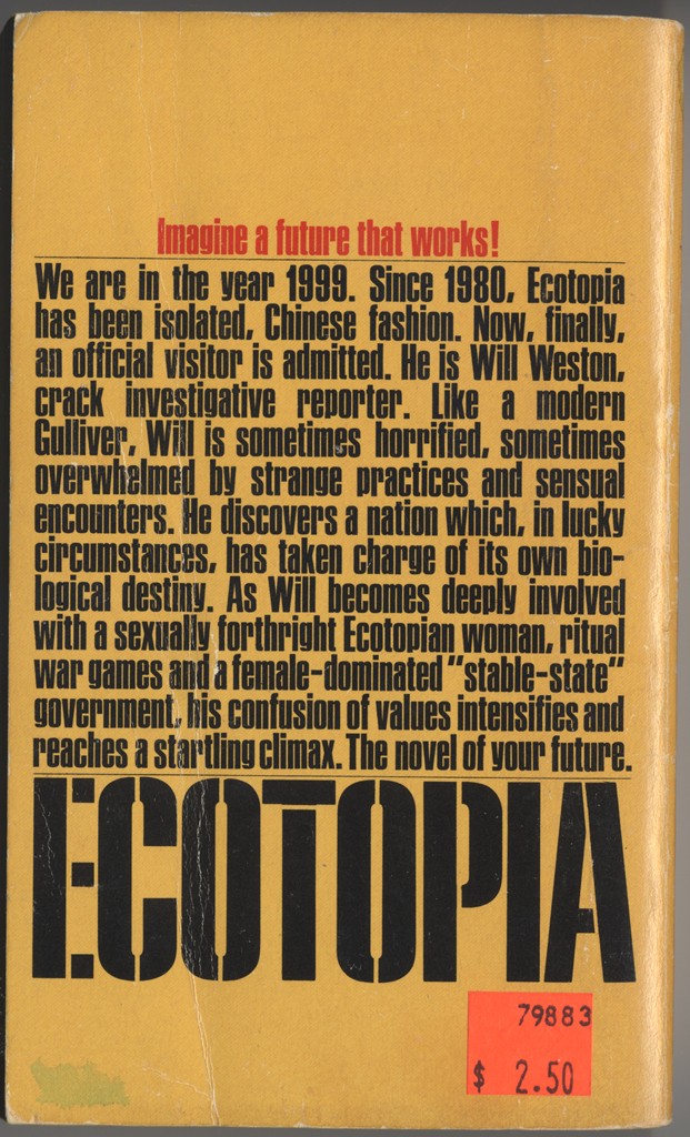 Ecotopia back cover