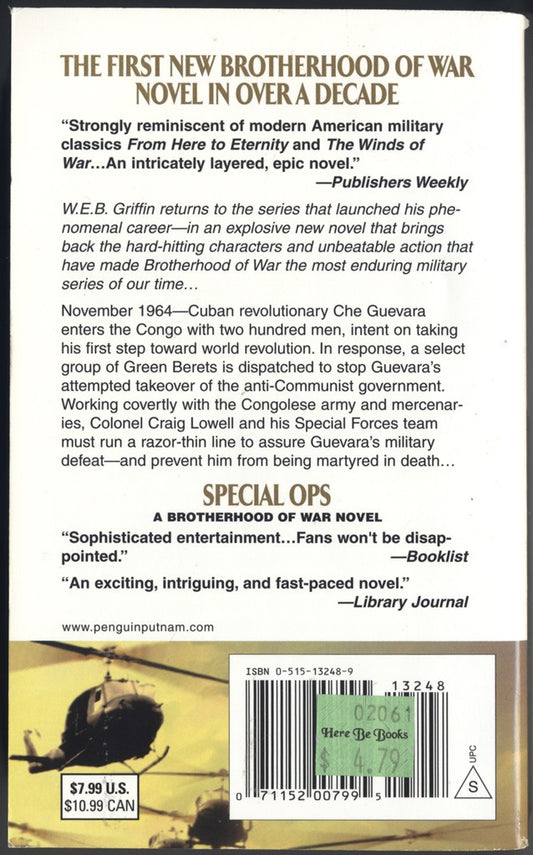 Special Ops by W.E.B. Griffin back cover
