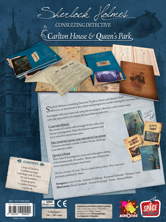 Sherlock Holmes: Consulting Detective - Carlton House & Queen's Park
