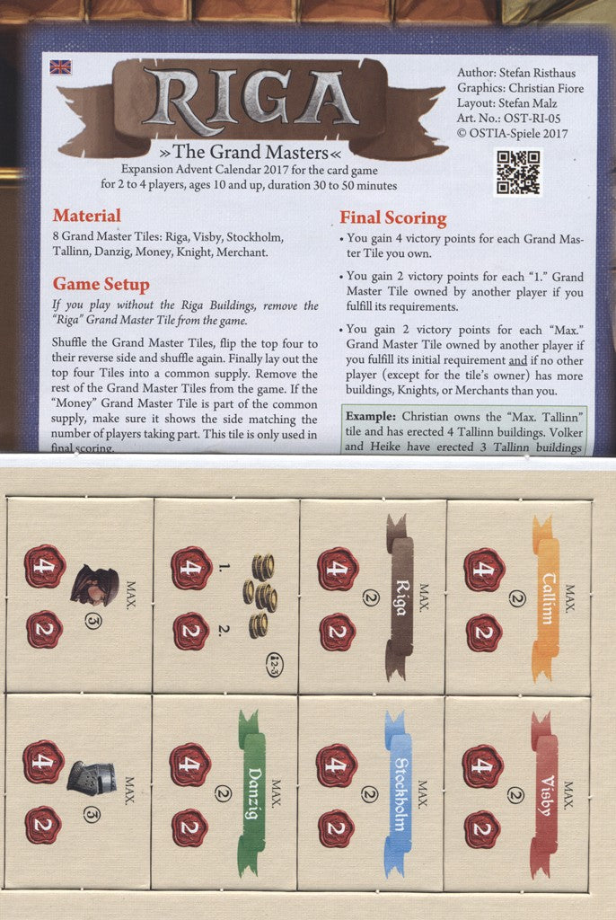 Riga: The Grand Masters Mini-Expansion
