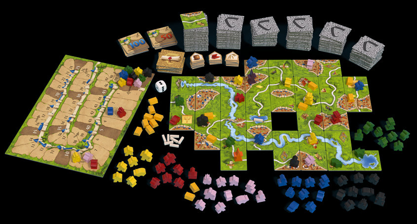 Carcassonne Big Box 2017 (aka Big Box 6) components