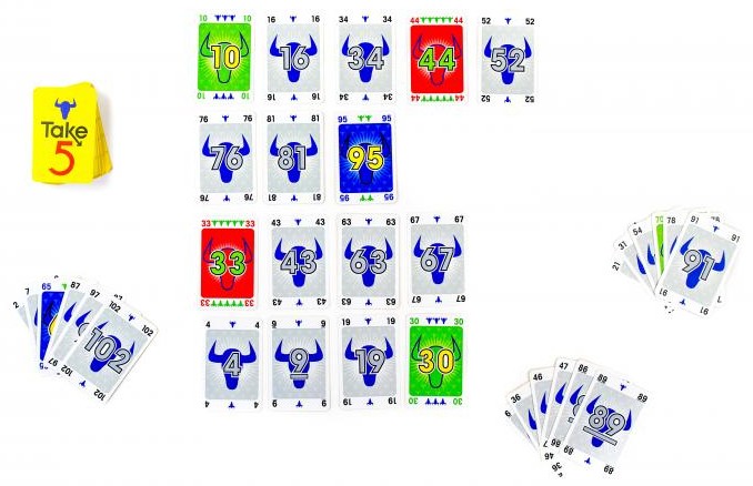 Take 5 and Take a Number (6 nimmt! and X nimmt!)