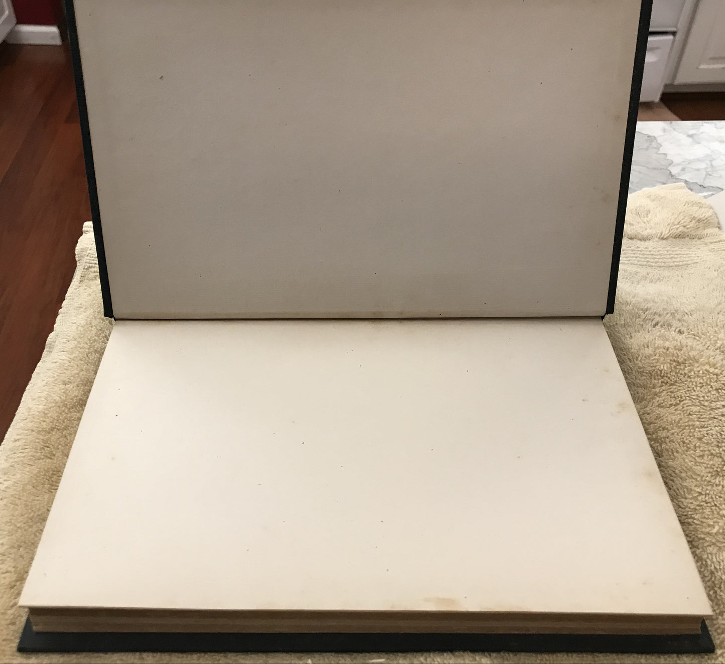 Front end pages with light foxing