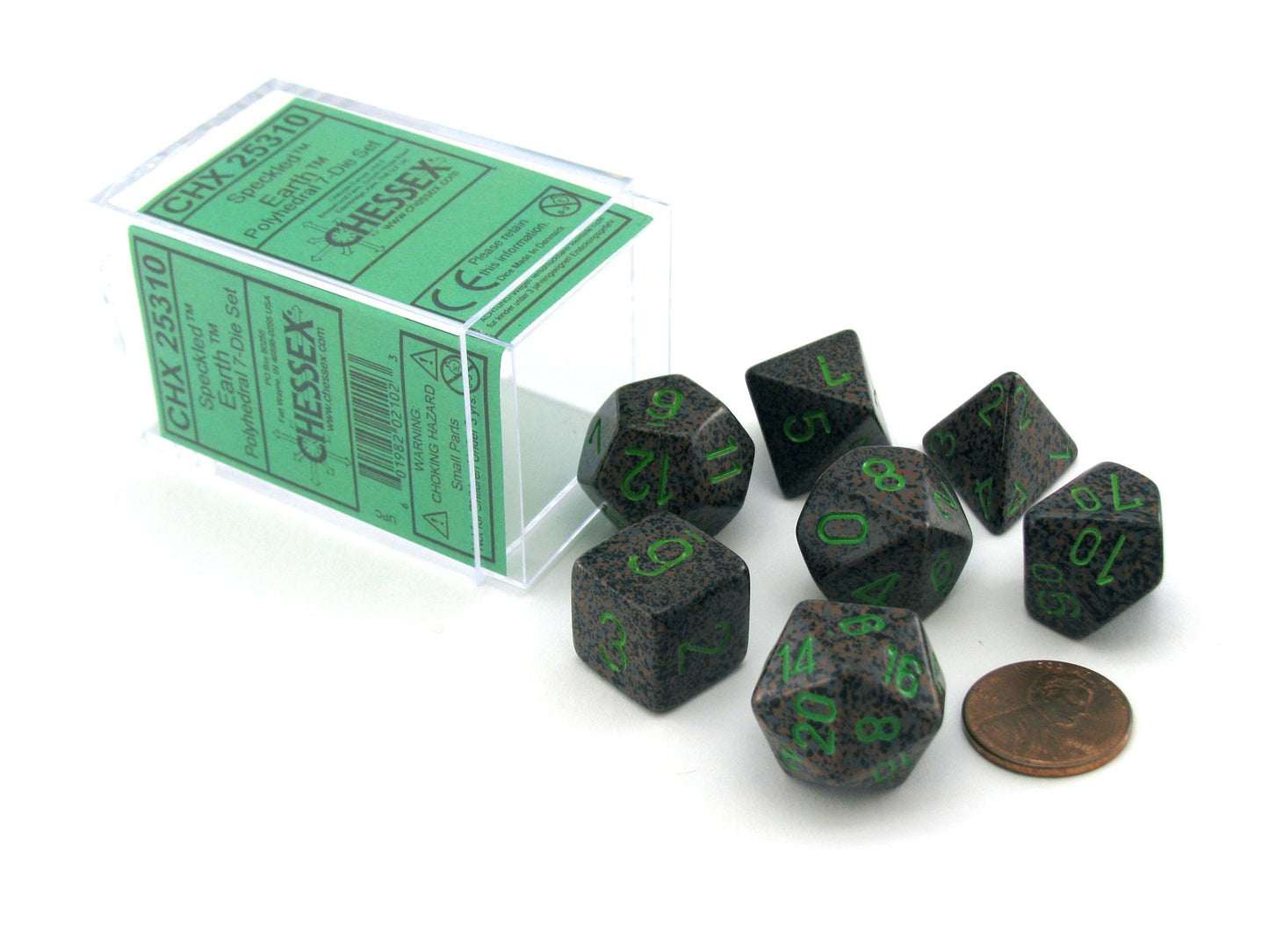 Polyhedral Dice Set: Speckled 7-Piece Set (box) - Earth