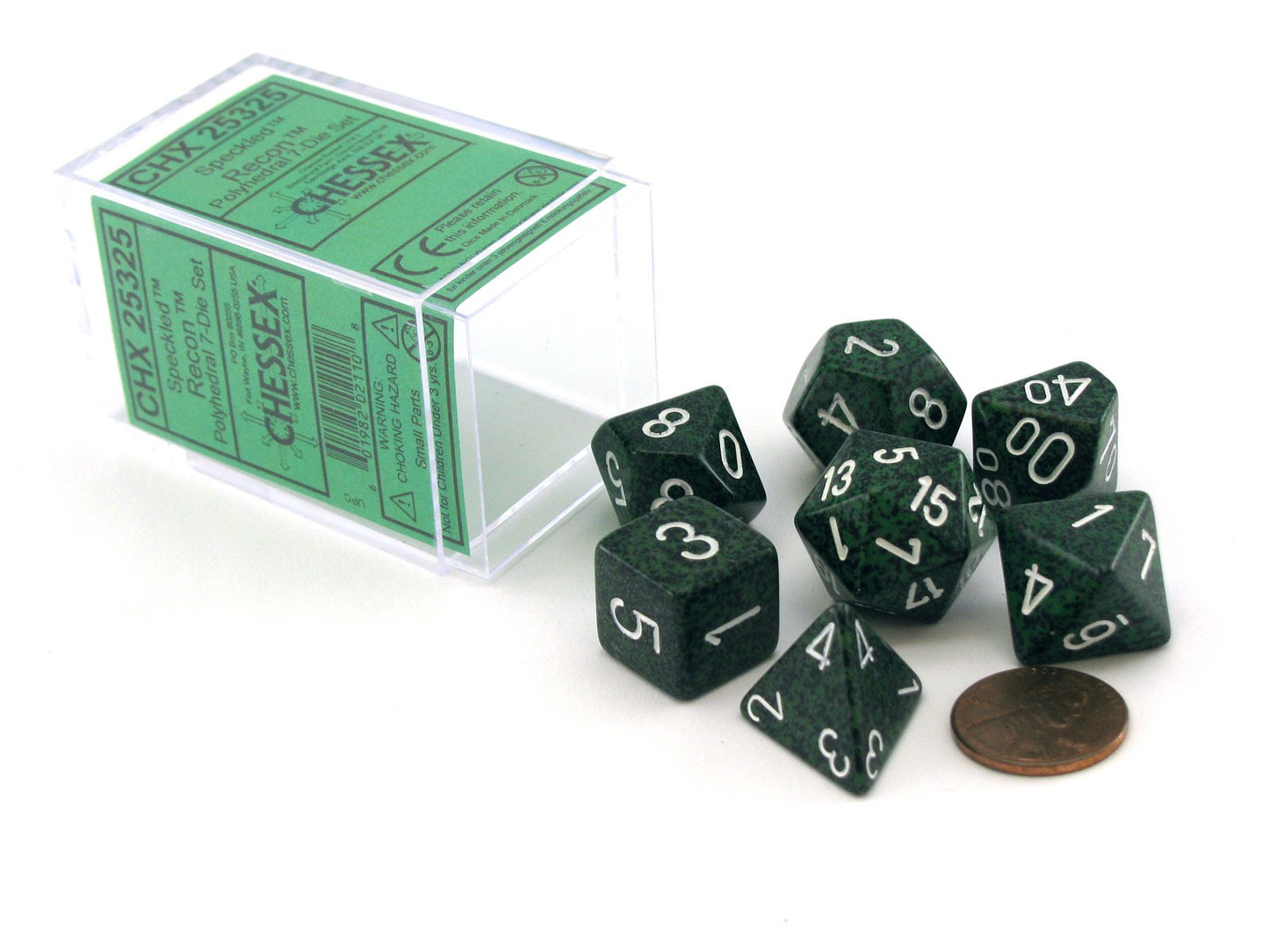 Polyhedral Dice Set: Speckled 7-Piece Set (box) - Recon