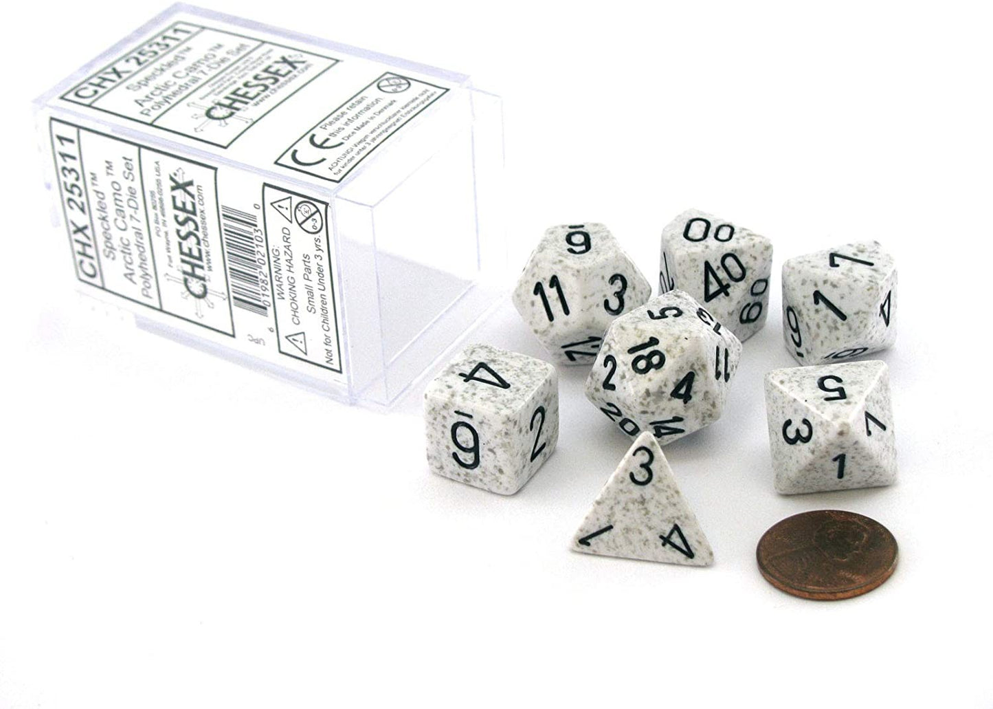 Polyhedral Dice Set: Speckled 7-Piece Set (box) - Arctic Camo