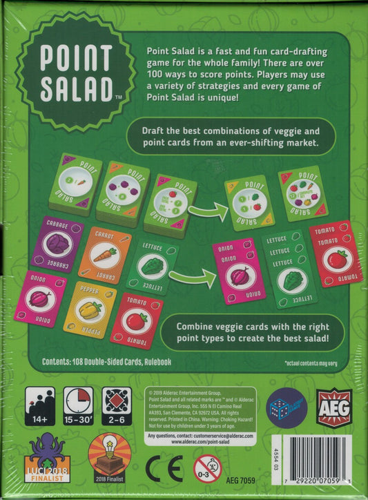 Point Salad back of box