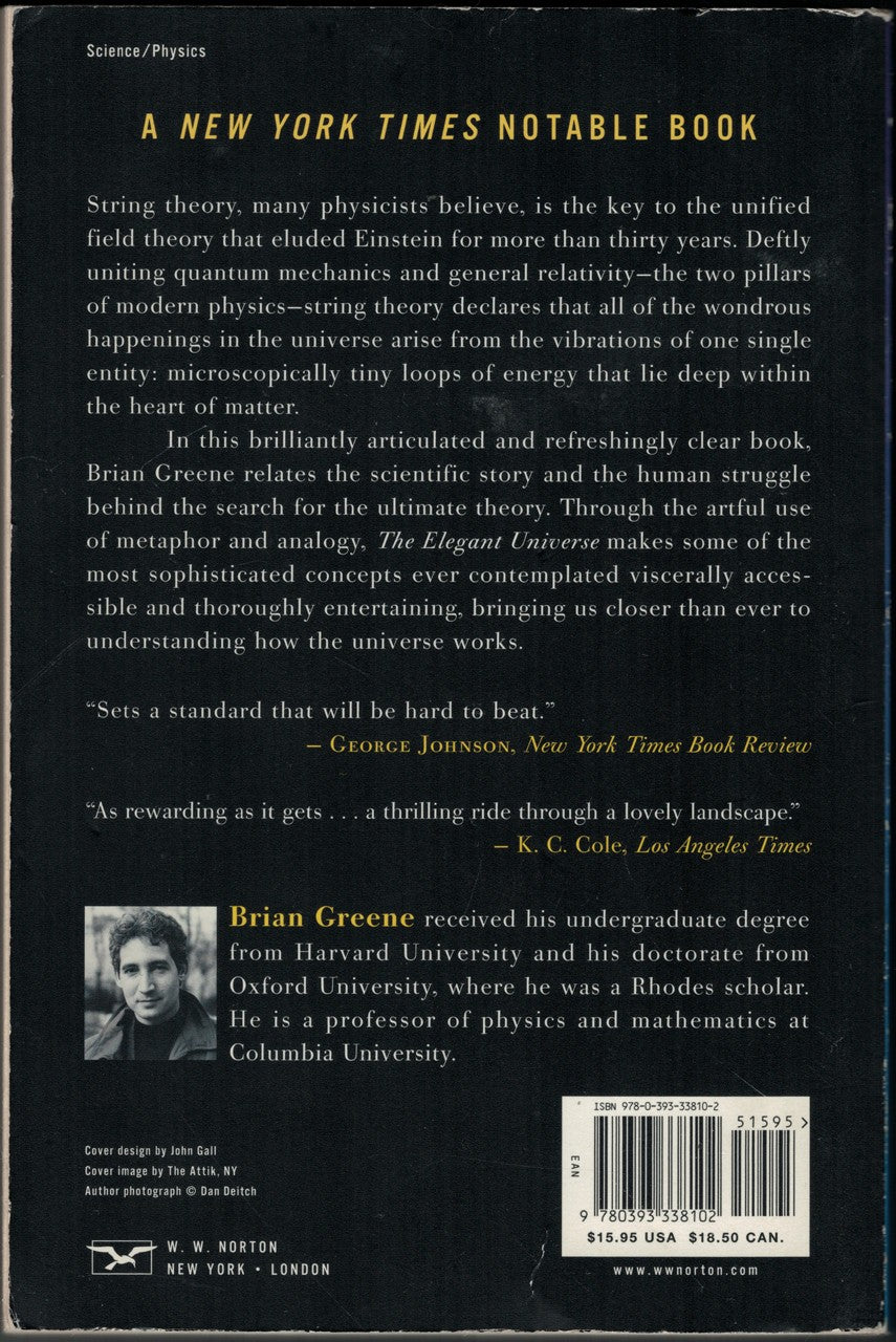 The Elegant Universe back cover