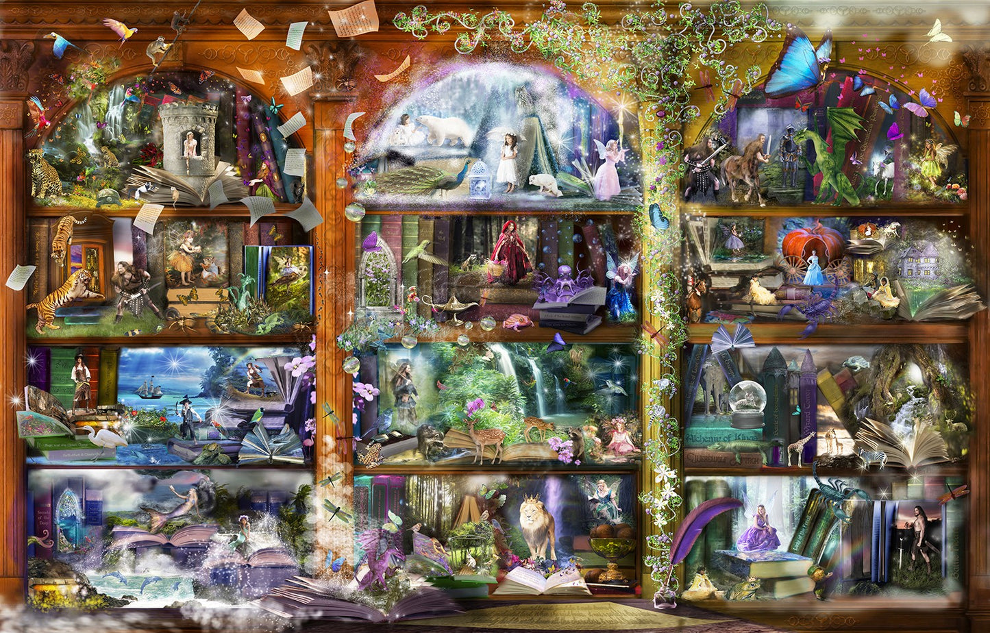 Enchanted Fairytale Library 1000 Piece Jigsaw Puzzle