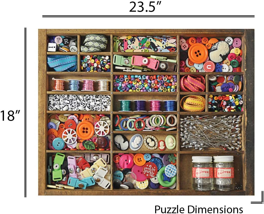 Sewing Box 500 Piece Jigsaw Puzzle
