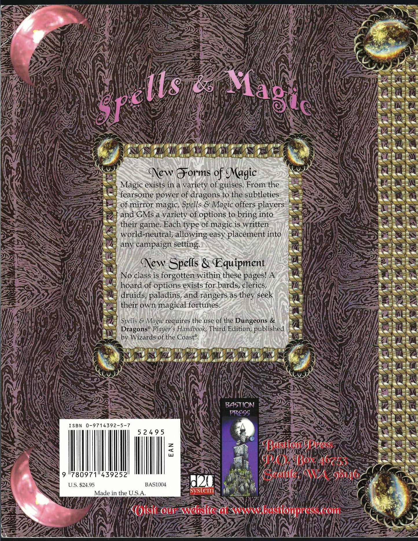 Spells & Magic (Dungeons & Dragons d20 3.0 Fantasy Roleplaying)