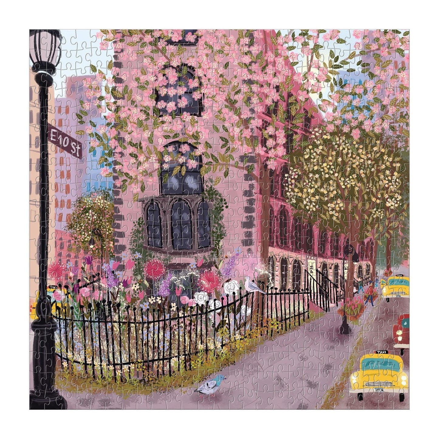 Blooming Streets 500 Piece Jigsaw Puzzle