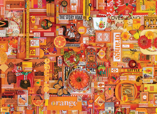 Orange 1000 Piece Jigsaw Puzzle