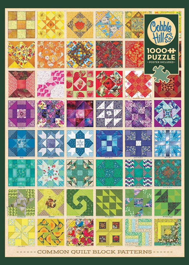Common Quilt Blocks 1000 Piece Jigsaw Puzzle