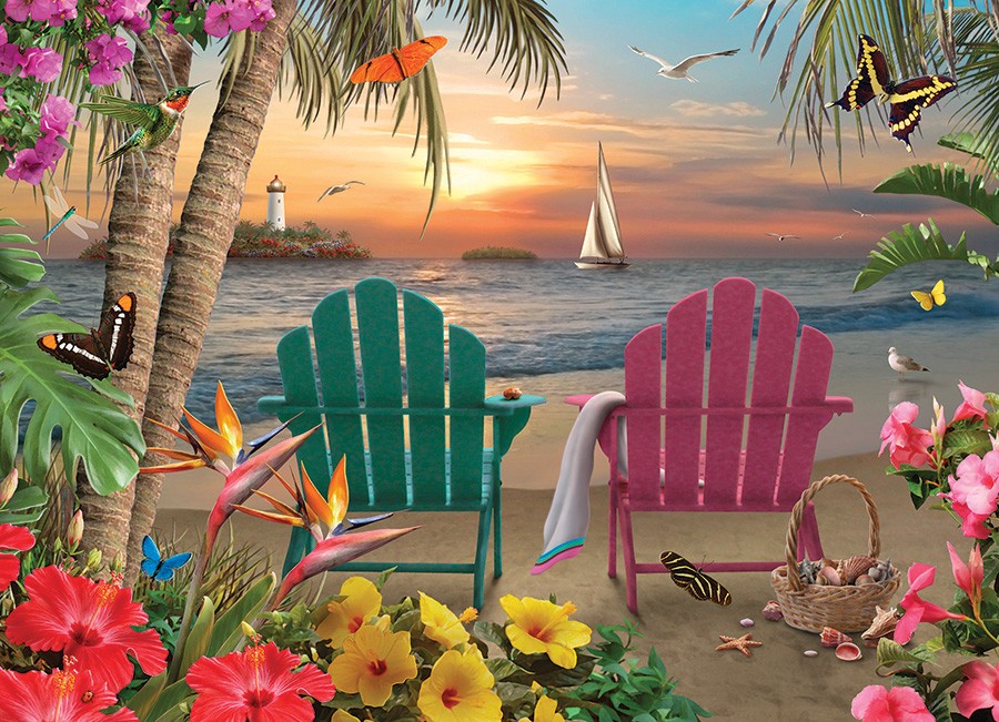 Island Paradise 500 Piece Jigsaw Puzzle
