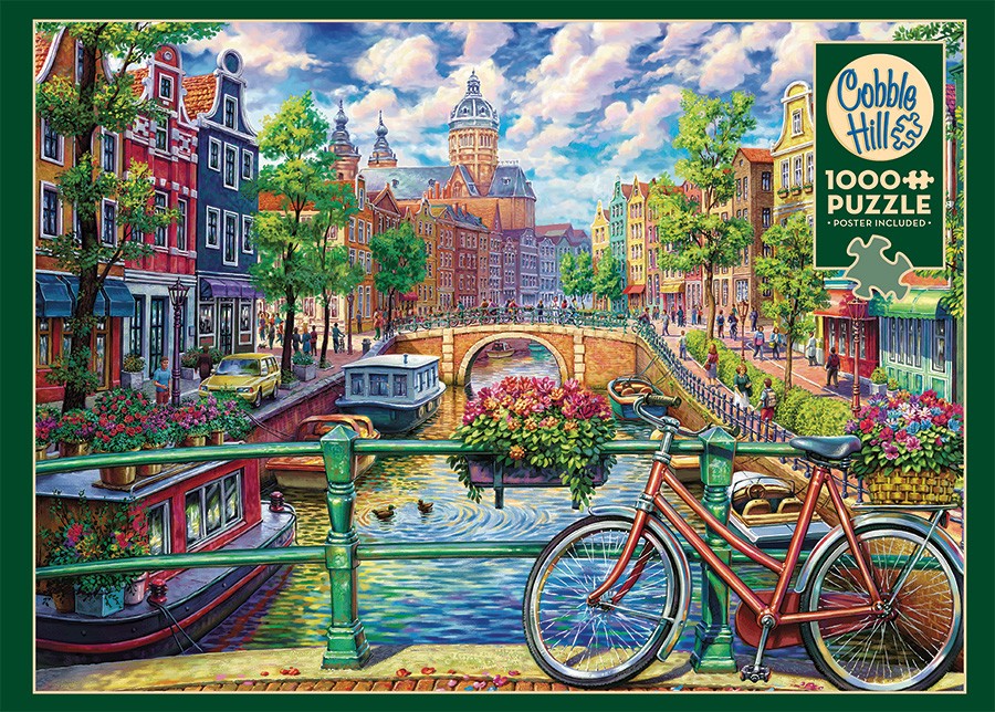 Amsterdam Canal 1000 Piece Jigsaw Puzzle