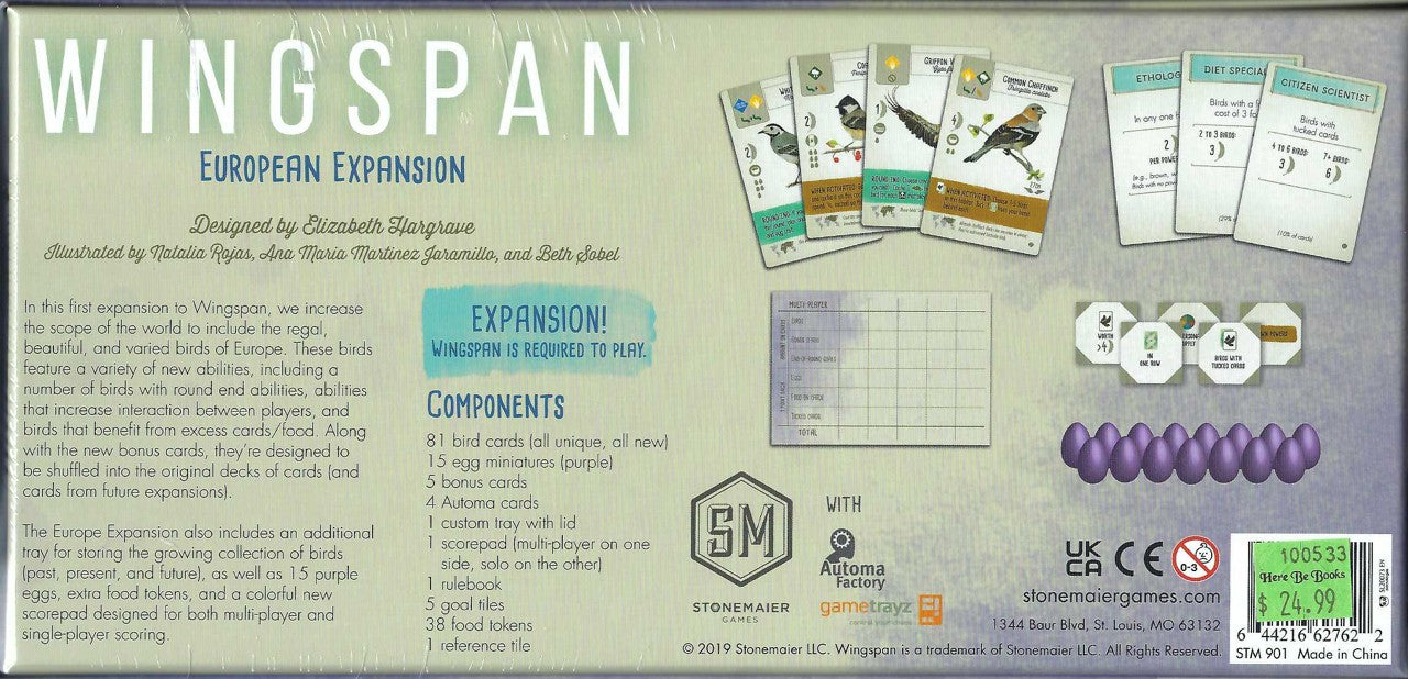 Wingspan European expansion