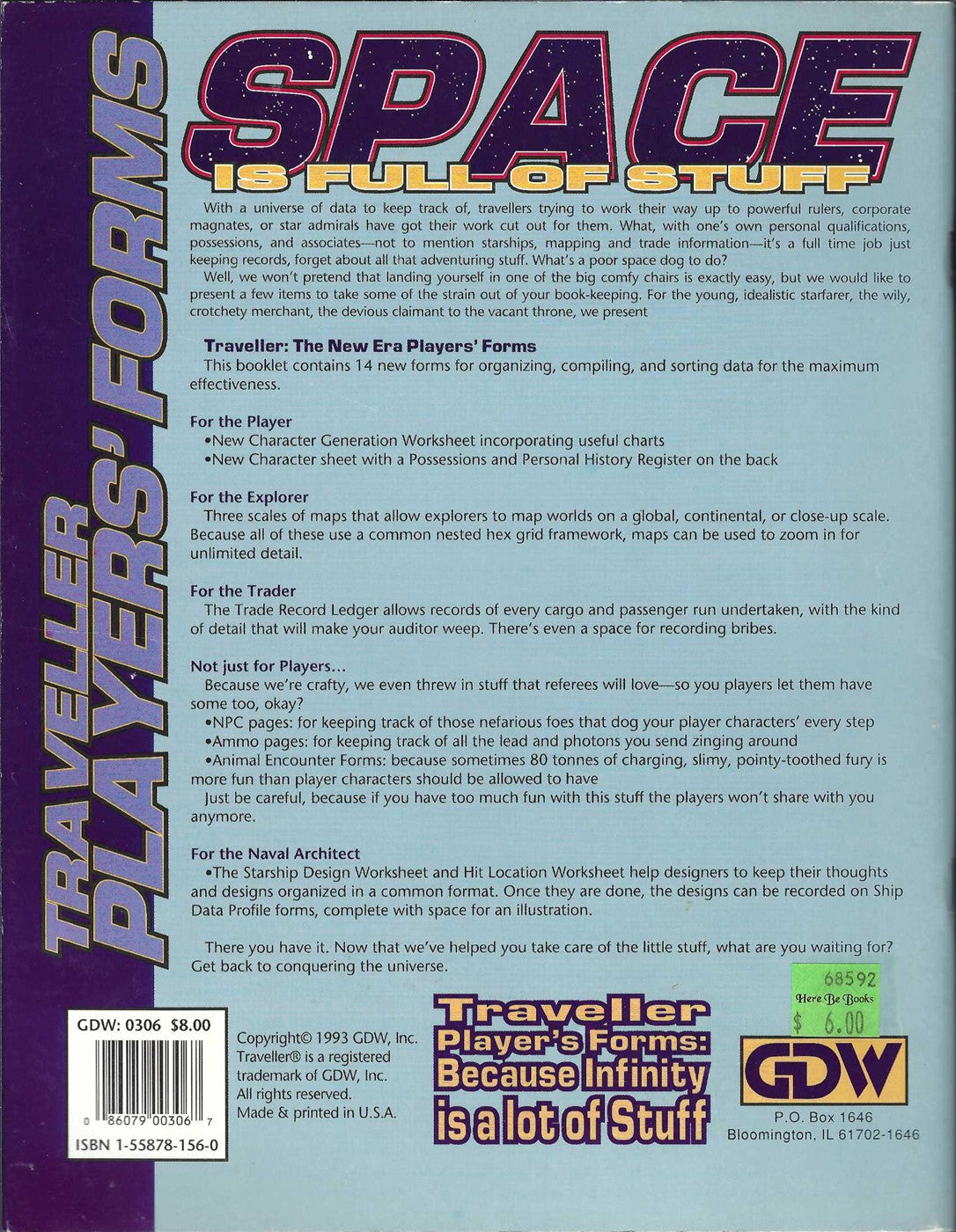 Traveller Players' Forms (Traveller: The New Era)