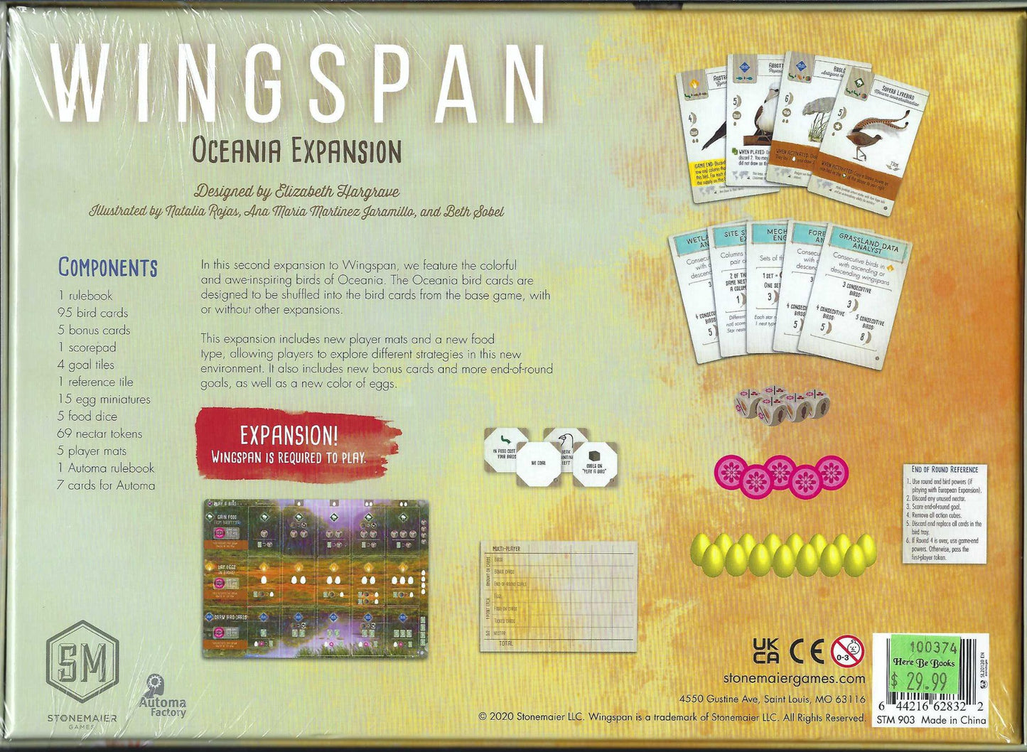 Wingspan Oceania expansion