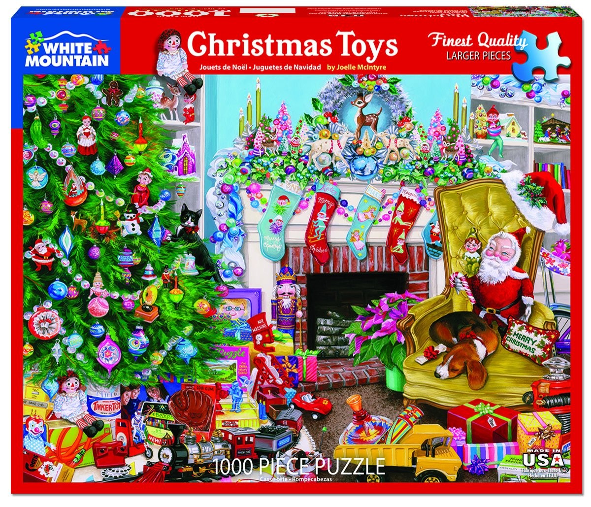 Christmas Seek and Find 1000 Piece Jigsaw Puzzle by White Mountain Puzzles  – Here Be Books & Games