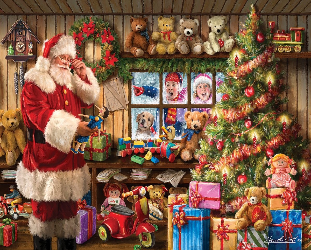 Look, It's Santa! 1000 Piece Jigsaw Puzzle image