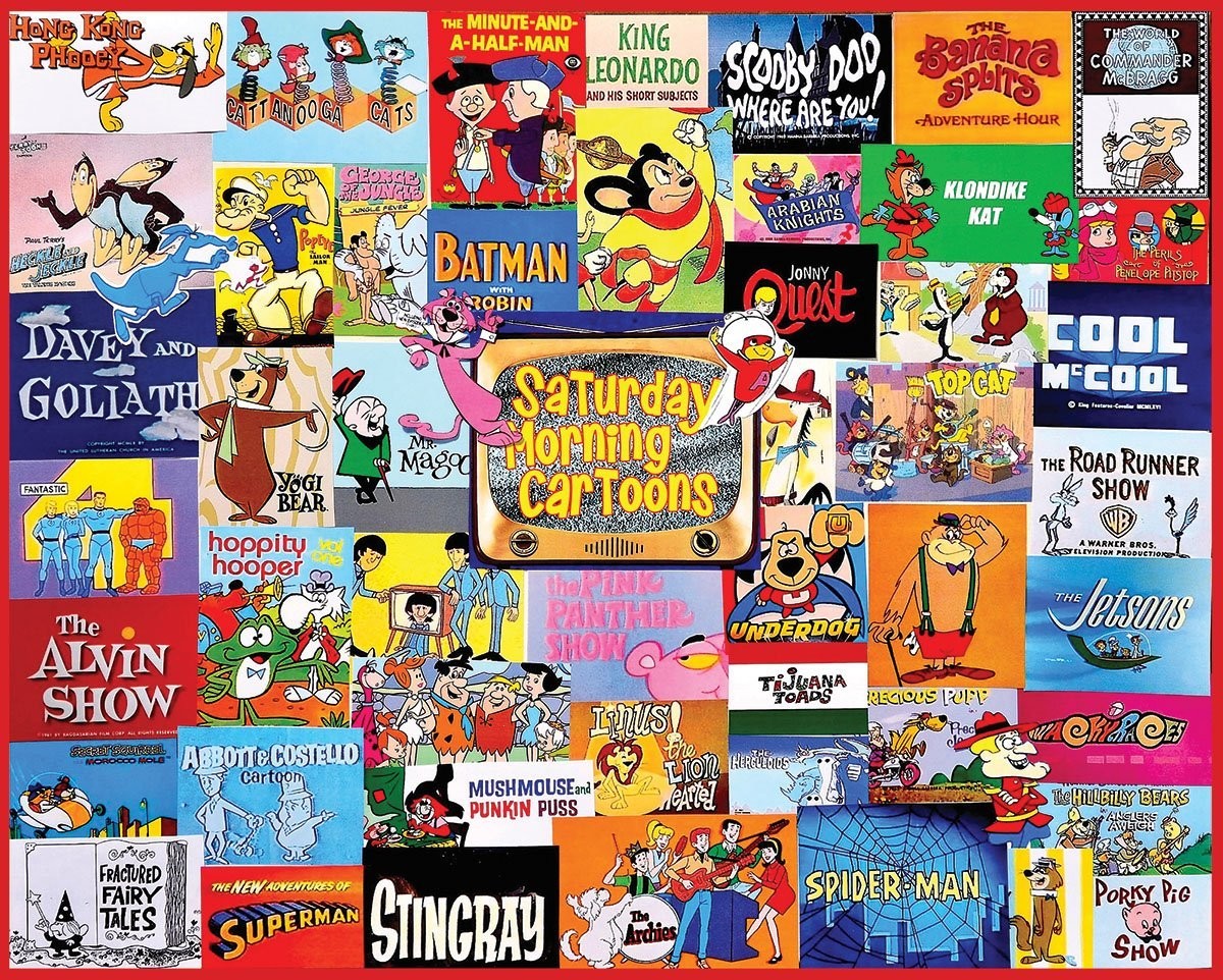 Saturday Morning Cartoons 1000 Piece Jigsaw Puzzle image