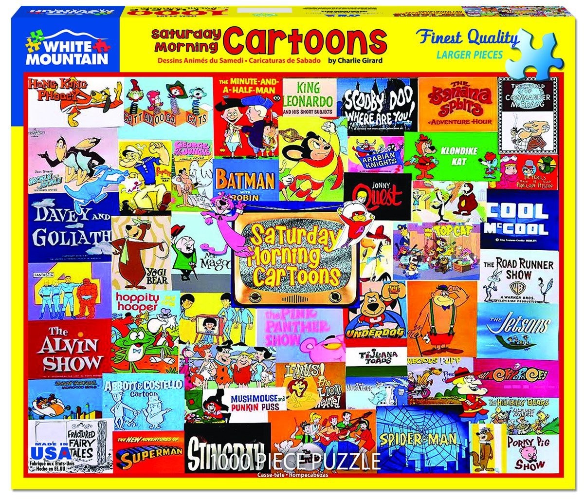 Saturday Morning Cartoons 1000 Piece Jigsaw Puzzle