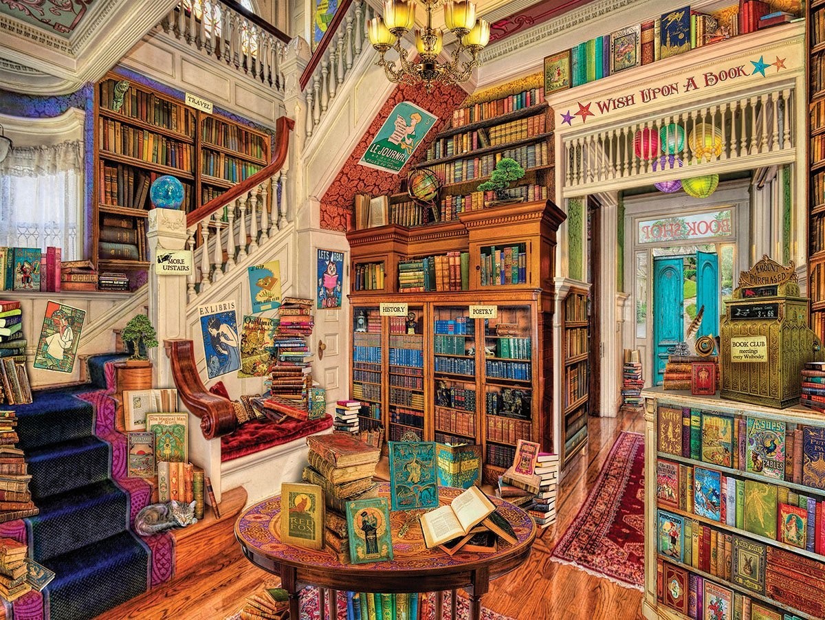 Readers Paradise 1000 Piece Jigsaw Puzzle image
