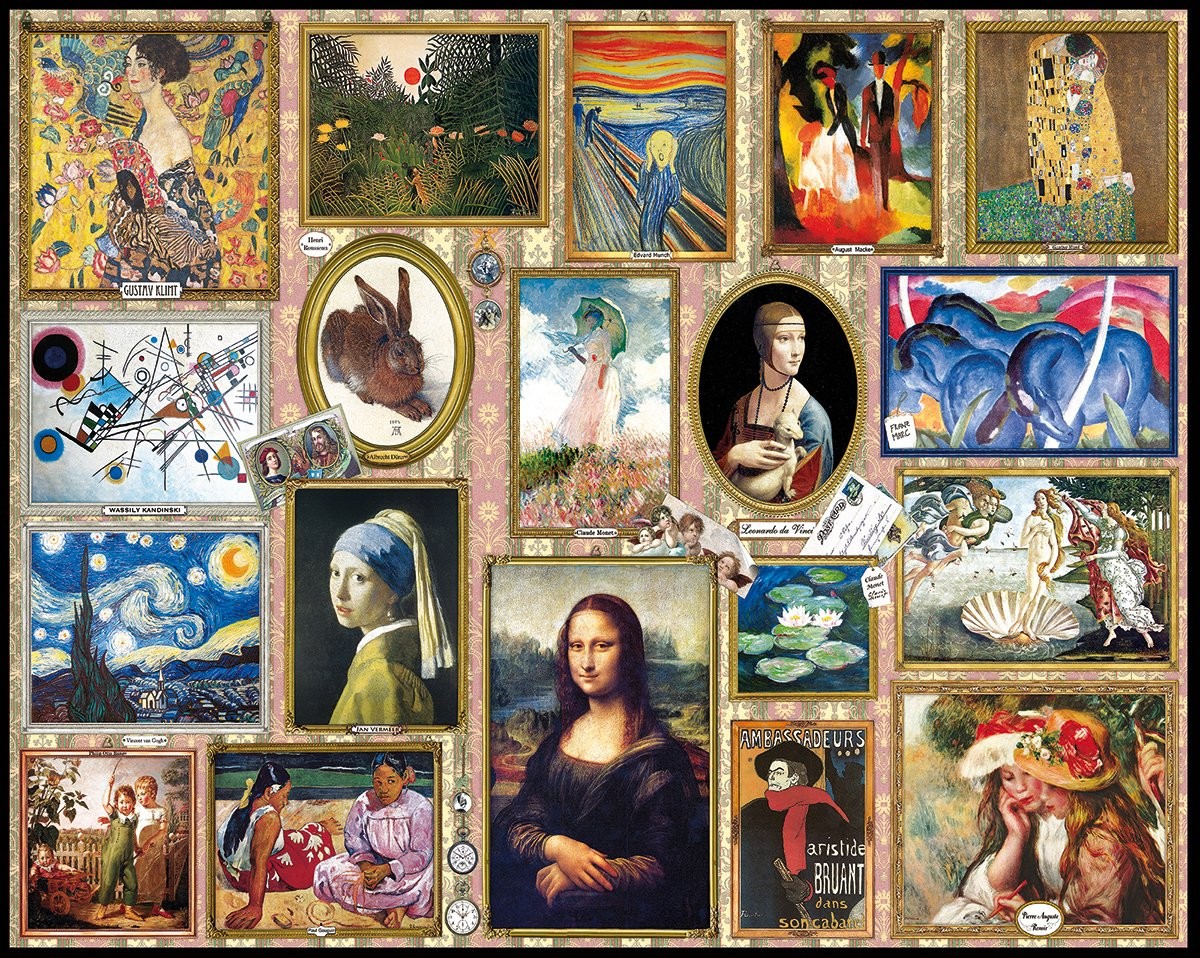 Great Paintings 1000 Piece Jigsaw Puzzle by White Mountain Puzzles image