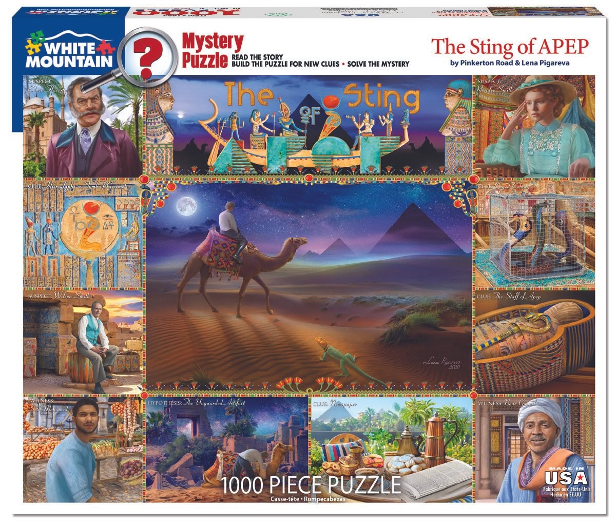 The Sting of APEP 1000 Piece Jigsaw Puzzle by White Mountain