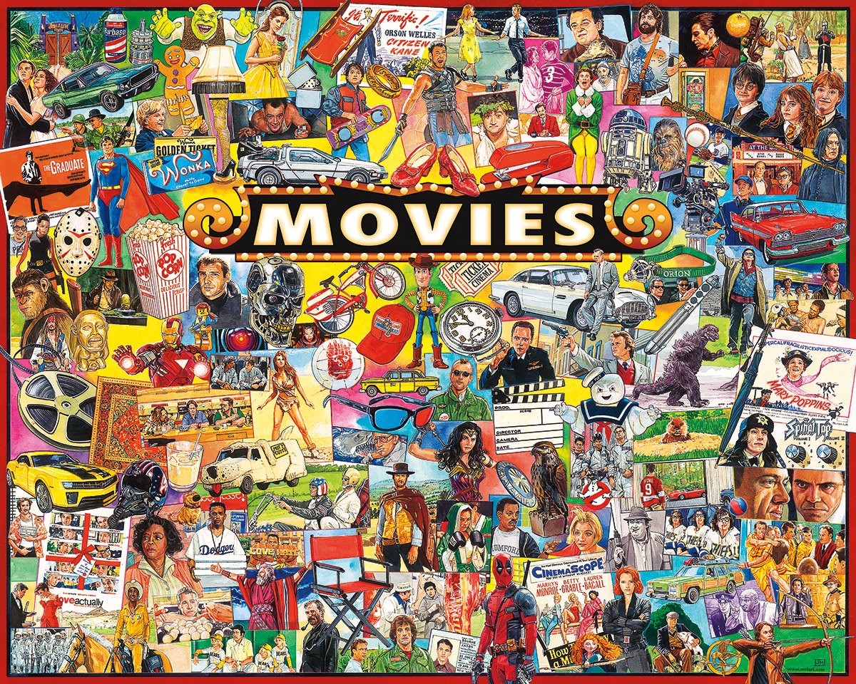 Movies 1000 Piece Puzzle by White Mountain